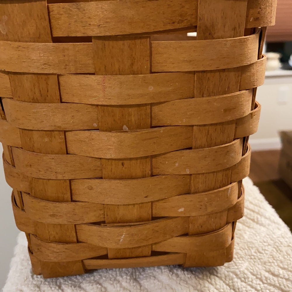 1994 Vintage Longaberger Handwoven Brown Collectible Basket Size 8.5” X 7” - Picture 9 of 11